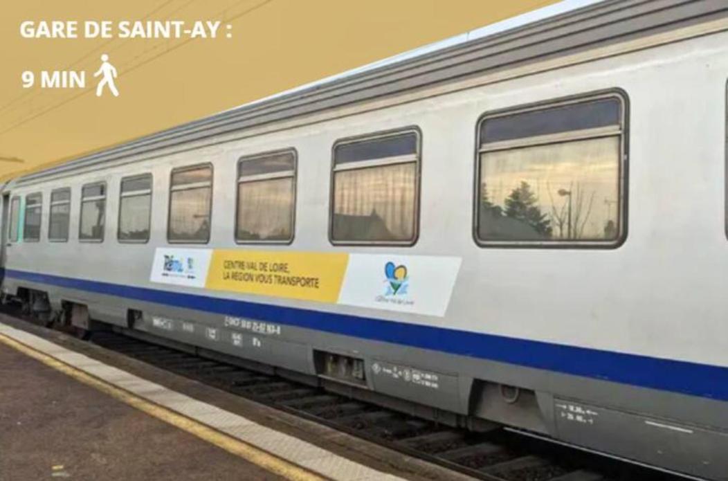 Appartamento Charme De Loire A St Ay *T2* Saint-Ay Esterno foto